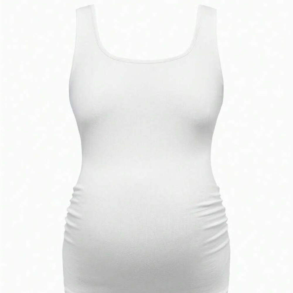 SHEIN Maternity White Tank Top